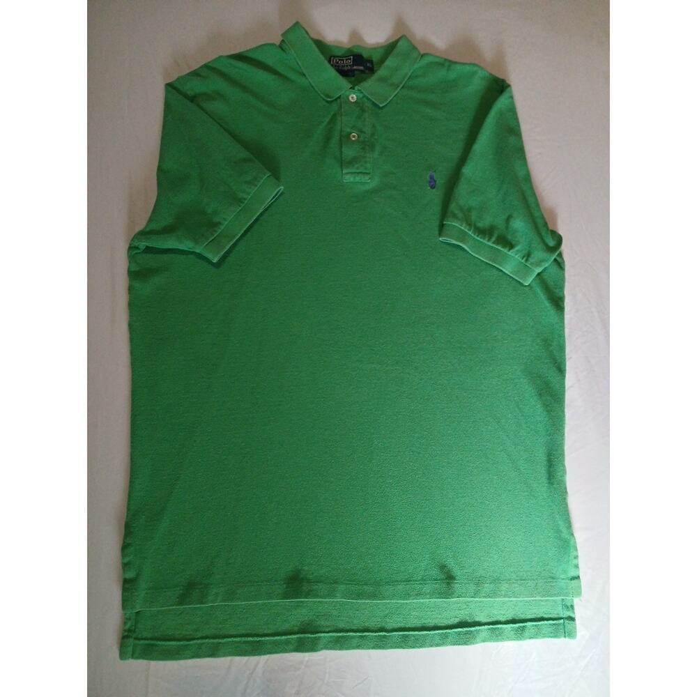 Polo Ralph Lauren Men’s Polo Shirt Green Pony Logo Size XL USA A23